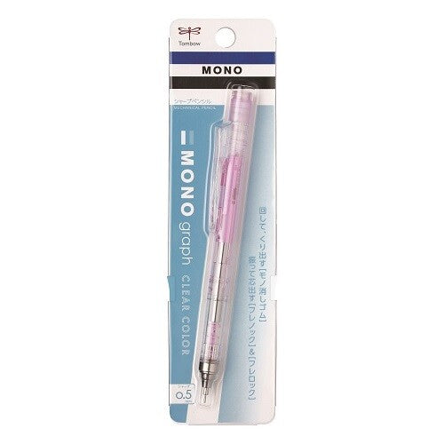 Tombow Mono Graph Mechanical Pencil 0.5- Clear Pink