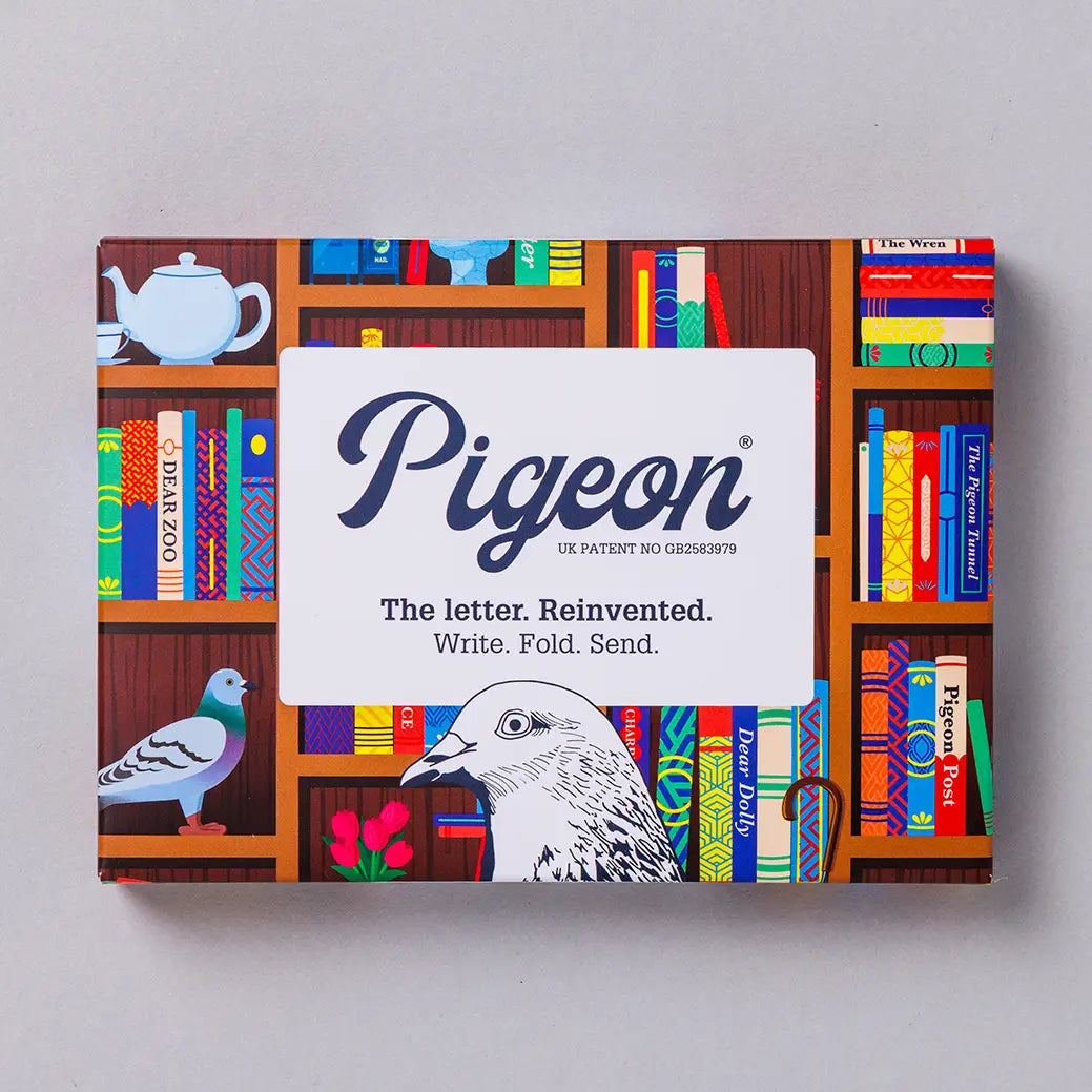 Bookstore Pigeon, Folding Stationery Letter Pack, Pack of 6