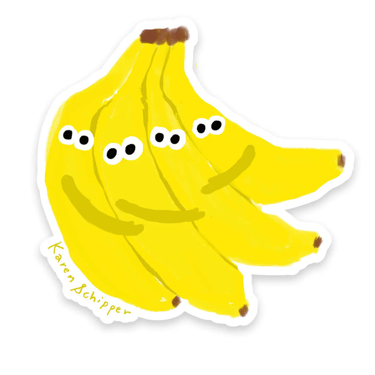 Banana Group Hug - Sticker - Karen Schipper