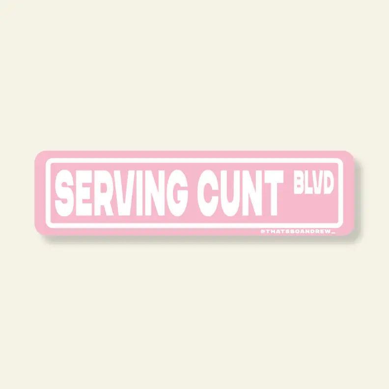 Serving Cnt Blvd - Vinyl Sticker