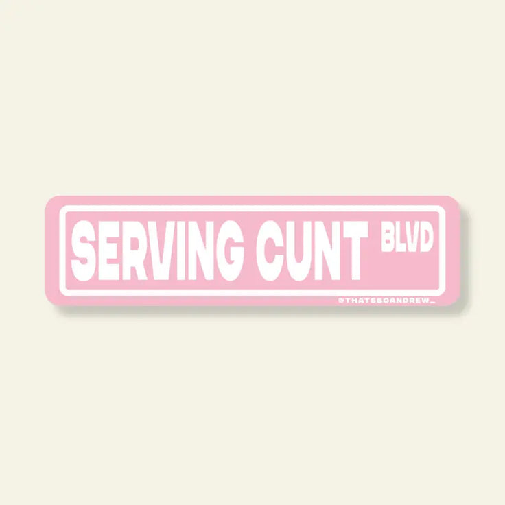 Serving Cnt Blvd - Vinyl Sticker