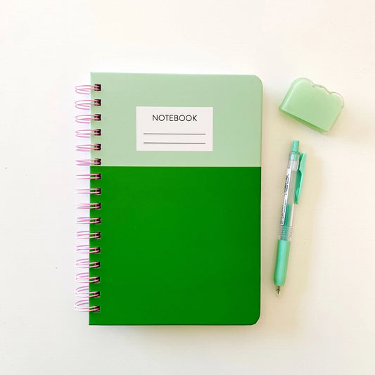 Spiral Multi Paper Notebook- Pink Checkered