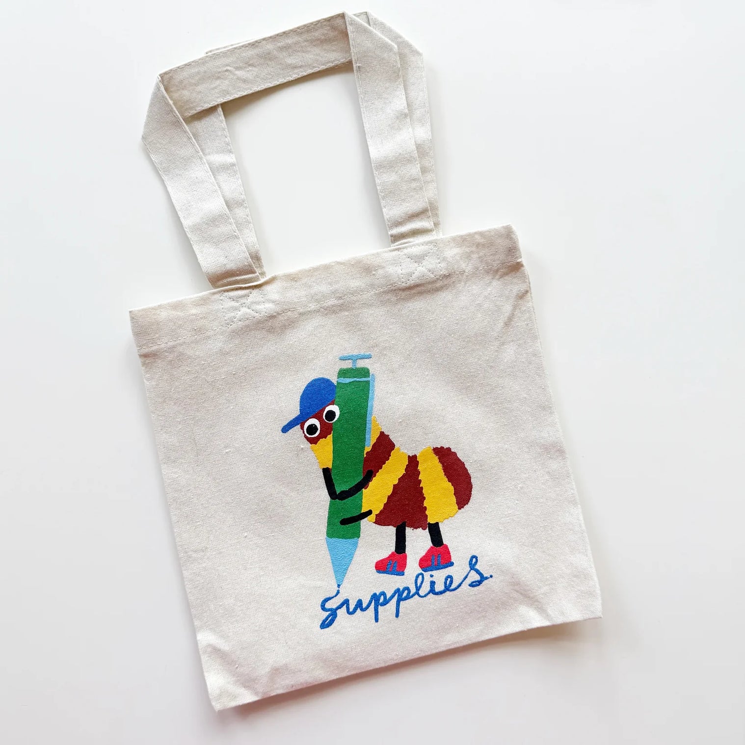 Scribble Bug Mini Canvas Tote