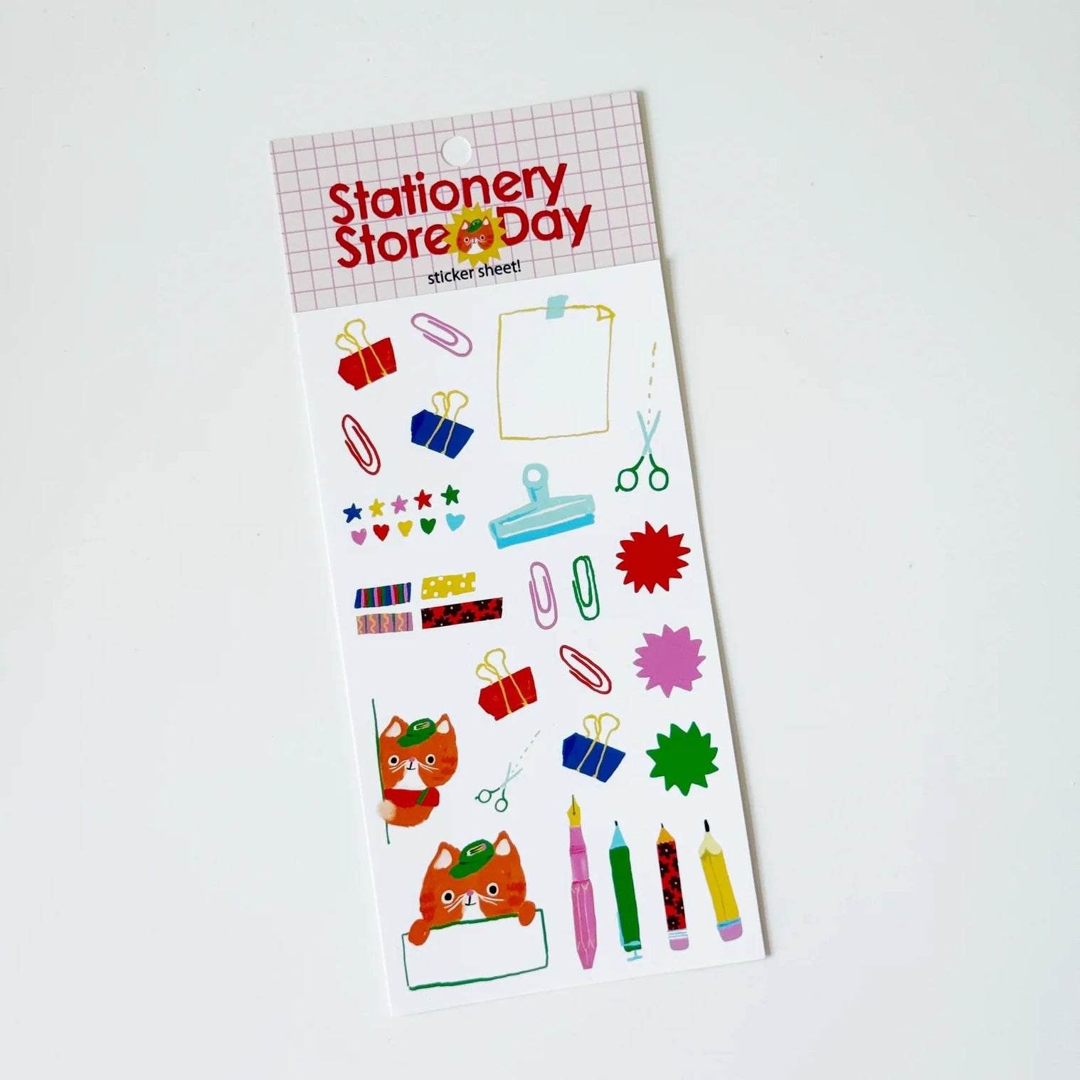 Cat Cashier Sticker Sheet
