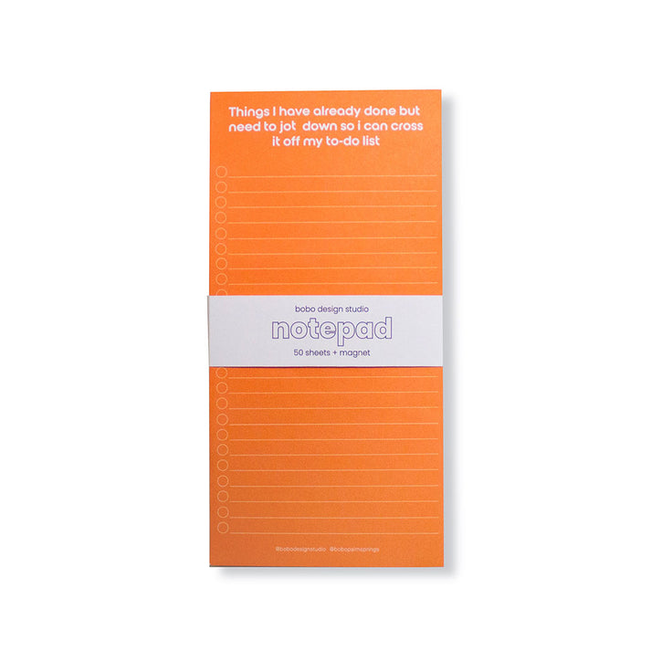 Notepad Simple Long Notepads – bobo design studio