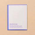Your Dog Was The Coolest - Sympathy Card - And Here We Are