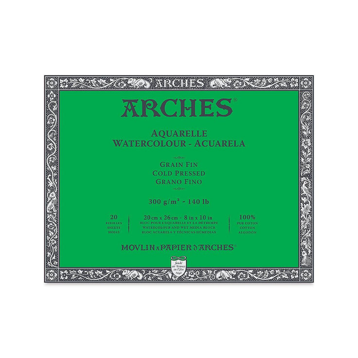 Watercolor Block - 8x10 - Arches - Cold Press 140lb