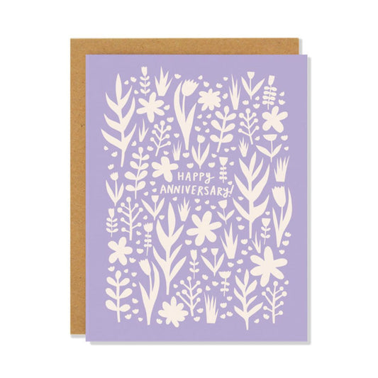 Lavender Anniversary - Greeting Card