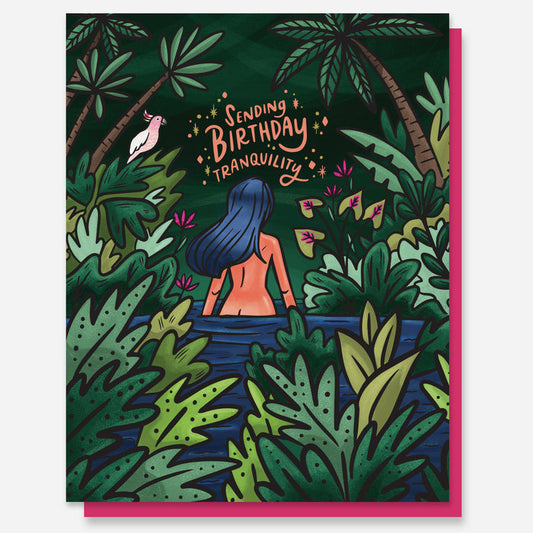 Sending Birthday Tranquility - Greeting Card - Paper Parasol