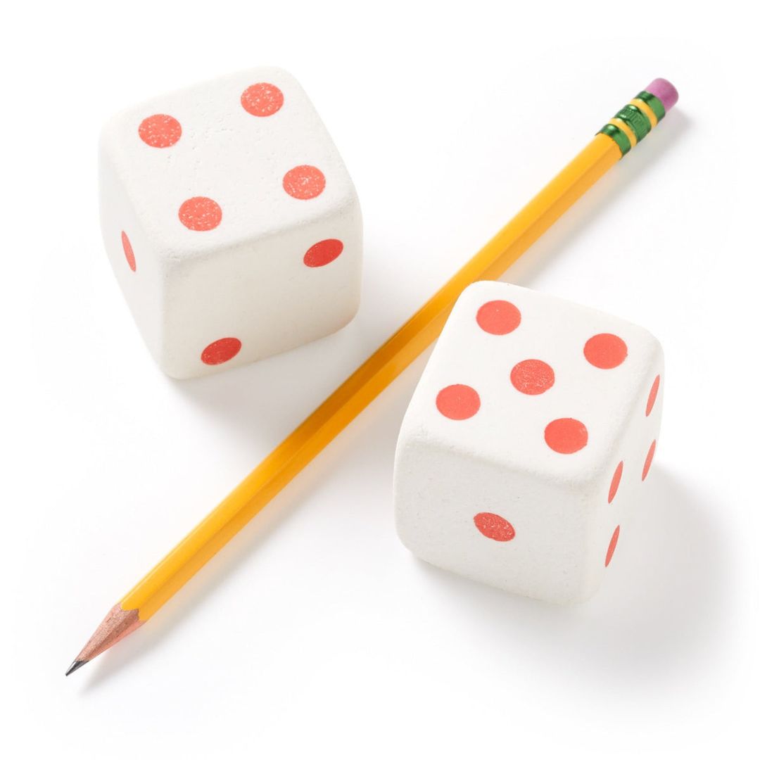 Make Big Mistakes - Dice Eraser Set - Brass Monkey