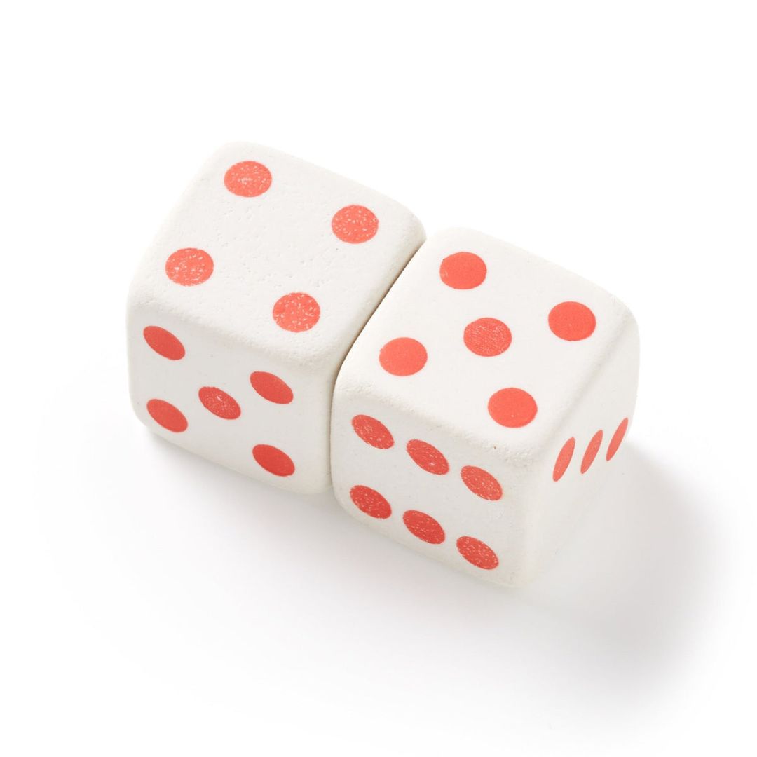 Make Big Mistakes - Dice Eraser Set - Brass Monkey