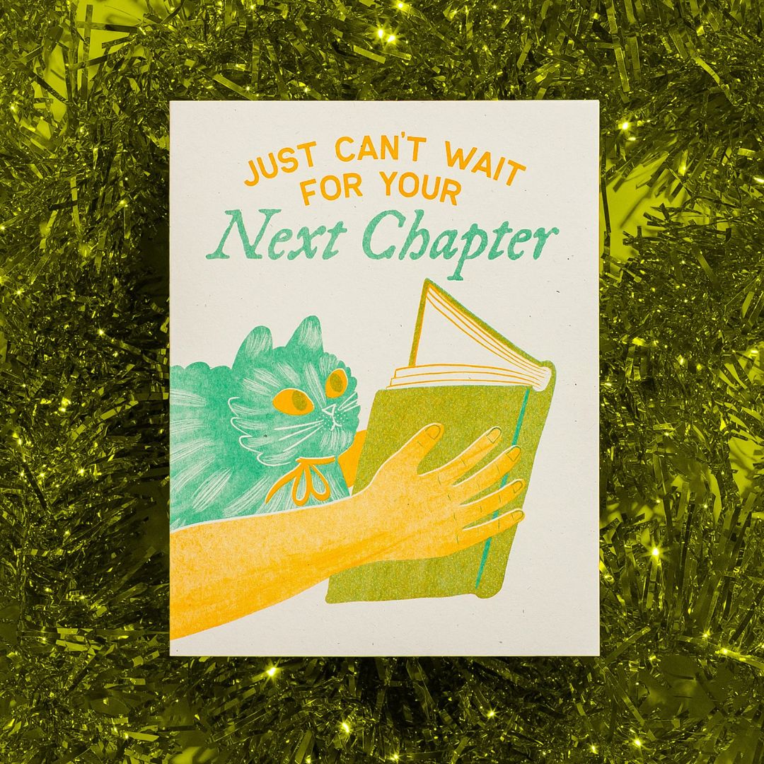 Next Chapter - Risograph Card