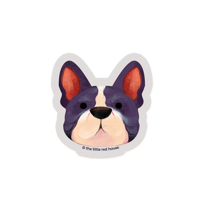 Small French Bulldog Clear Sticker