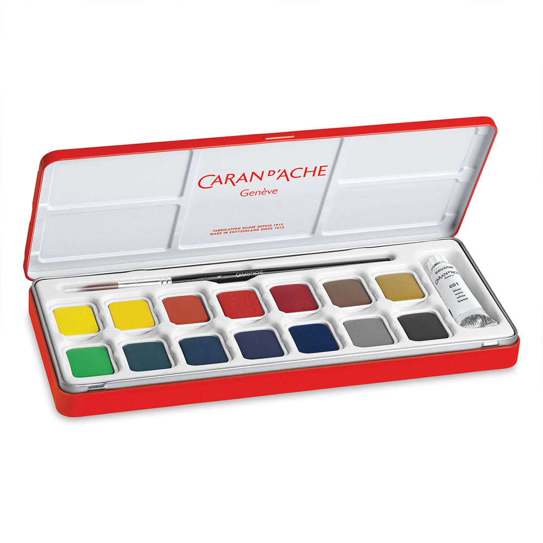 Gouache Studio - Box of 15 Color Tablets - Caran d'Ache