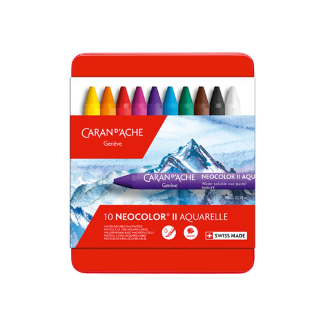 Neocolor II Aquarelles - Set of 10 - Caran d'Ache