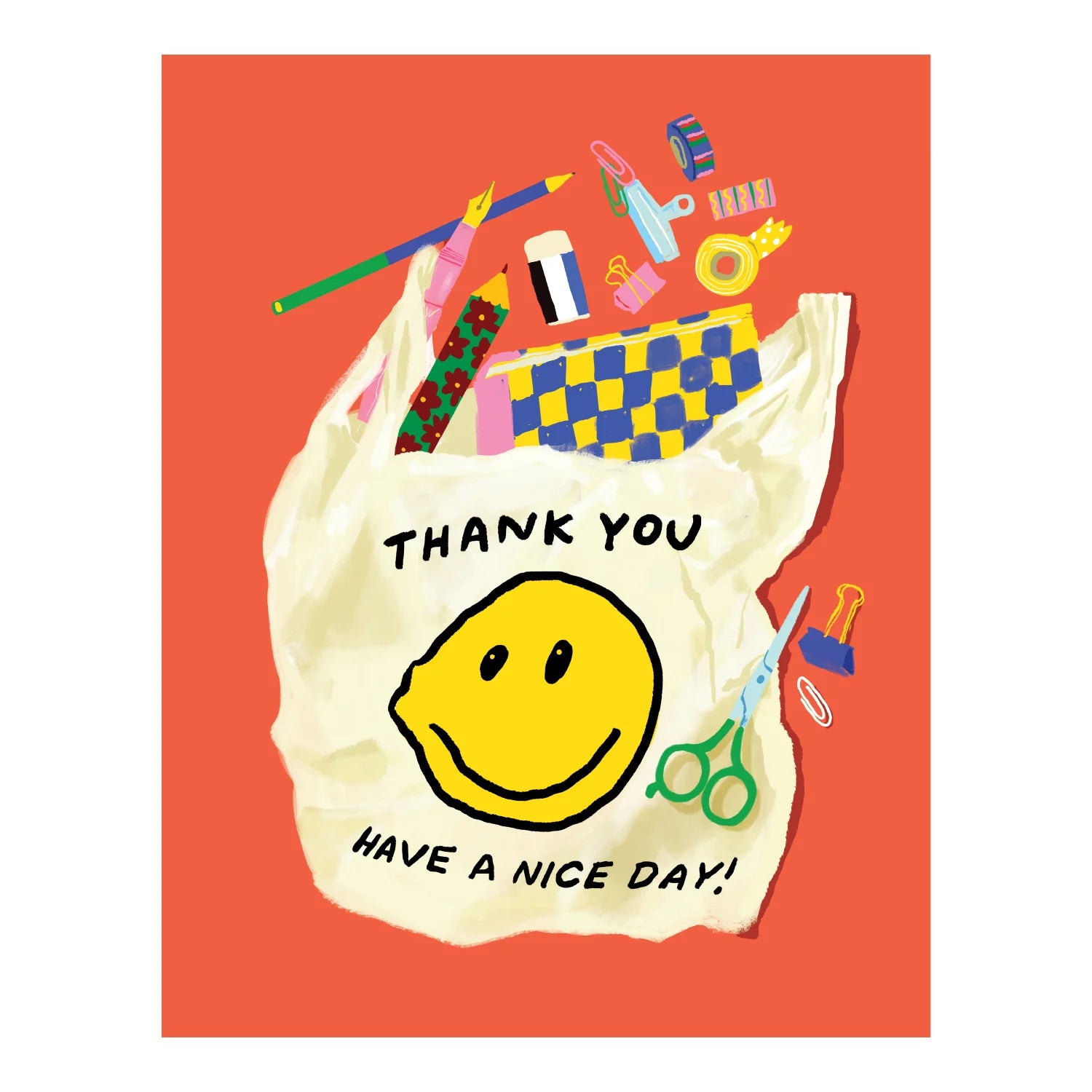 Bag of Supplies Thank You Card