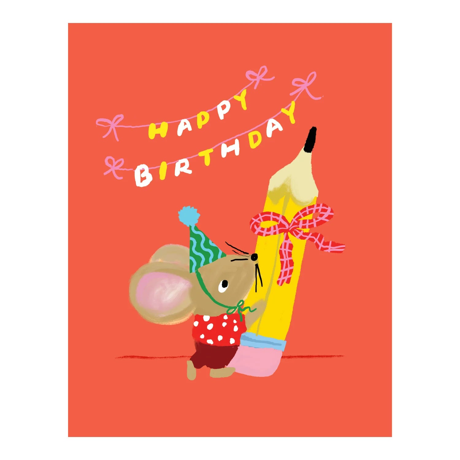 Pencil Gift Birthday Card