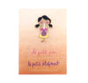Pigtail Boba Girl Pin