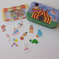Circus Pals Washi Flake and Stationery Trinket Tin