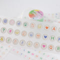 Mixed-Color Letter Beads PET Tape - 50mm