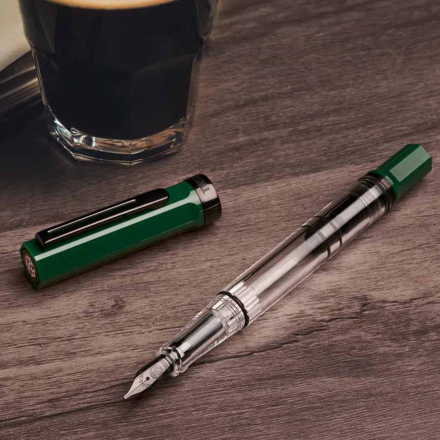 TWSBI Eco Irish Green with Onyx - Broad Nib