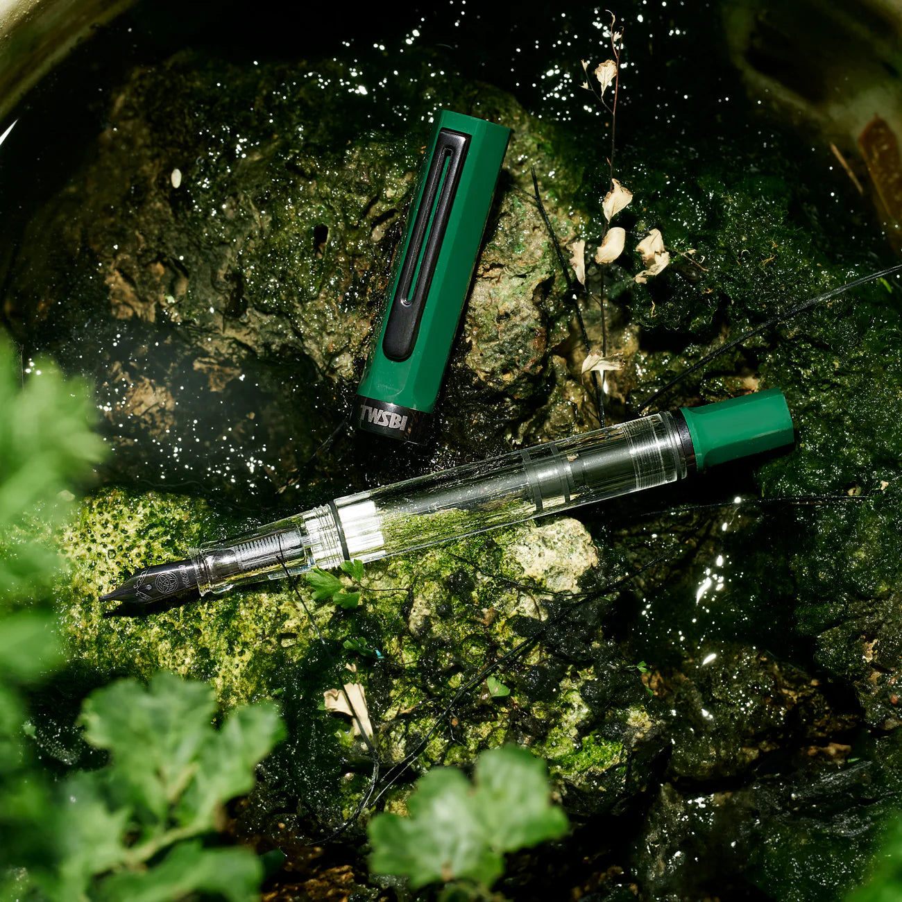 TWSBI Eco Irish Green with Onyx - Broad Nib