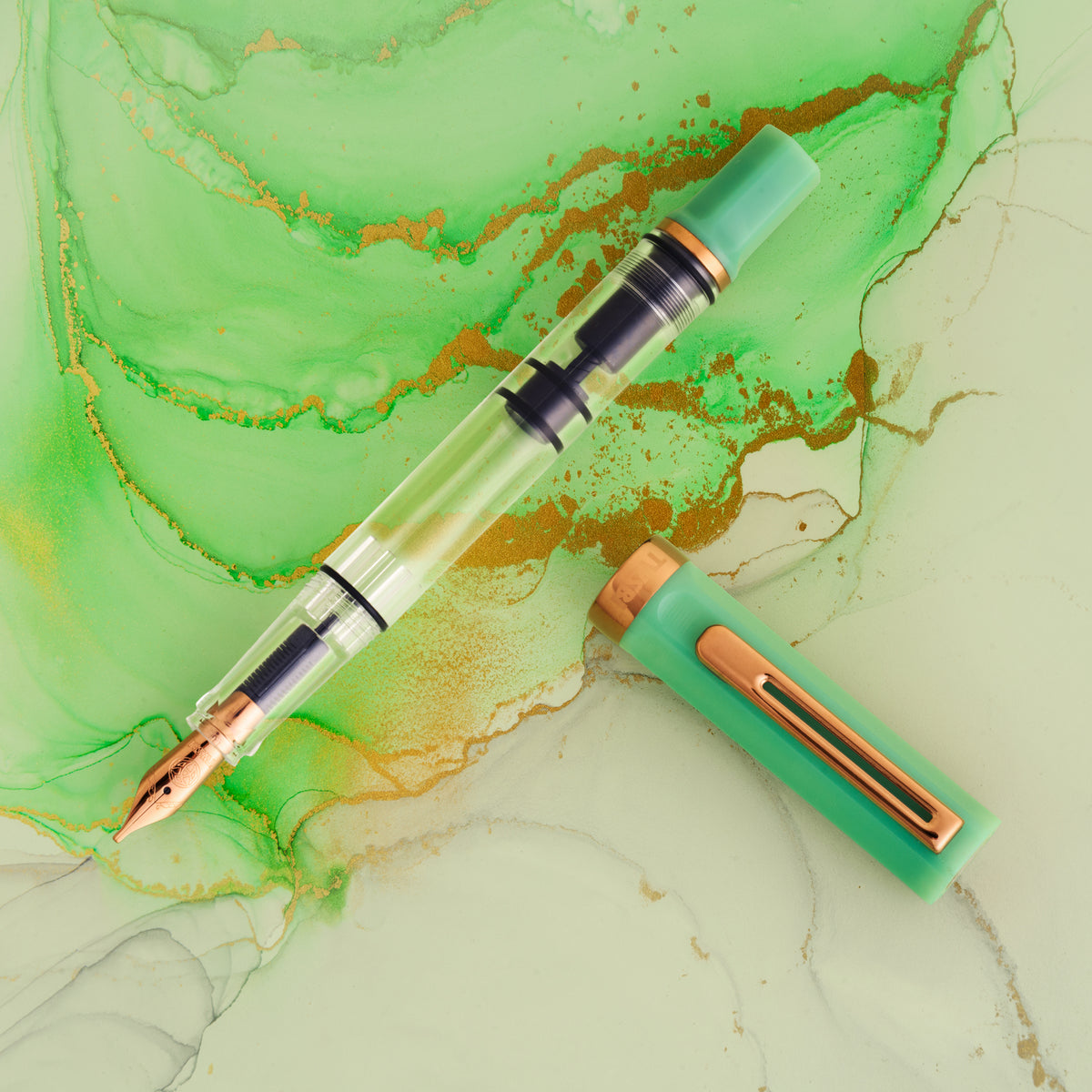 TWSBI Eco Jade Jelly with Bronze - Medium Nib