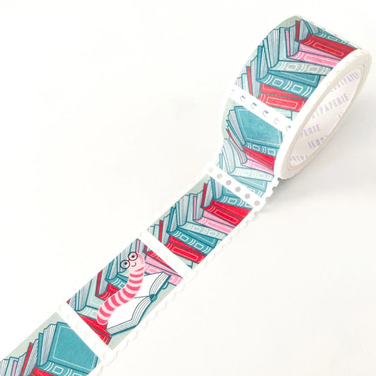 Dig Into A Good Book - Stamp Cut Washi Tape - ilootpaperie