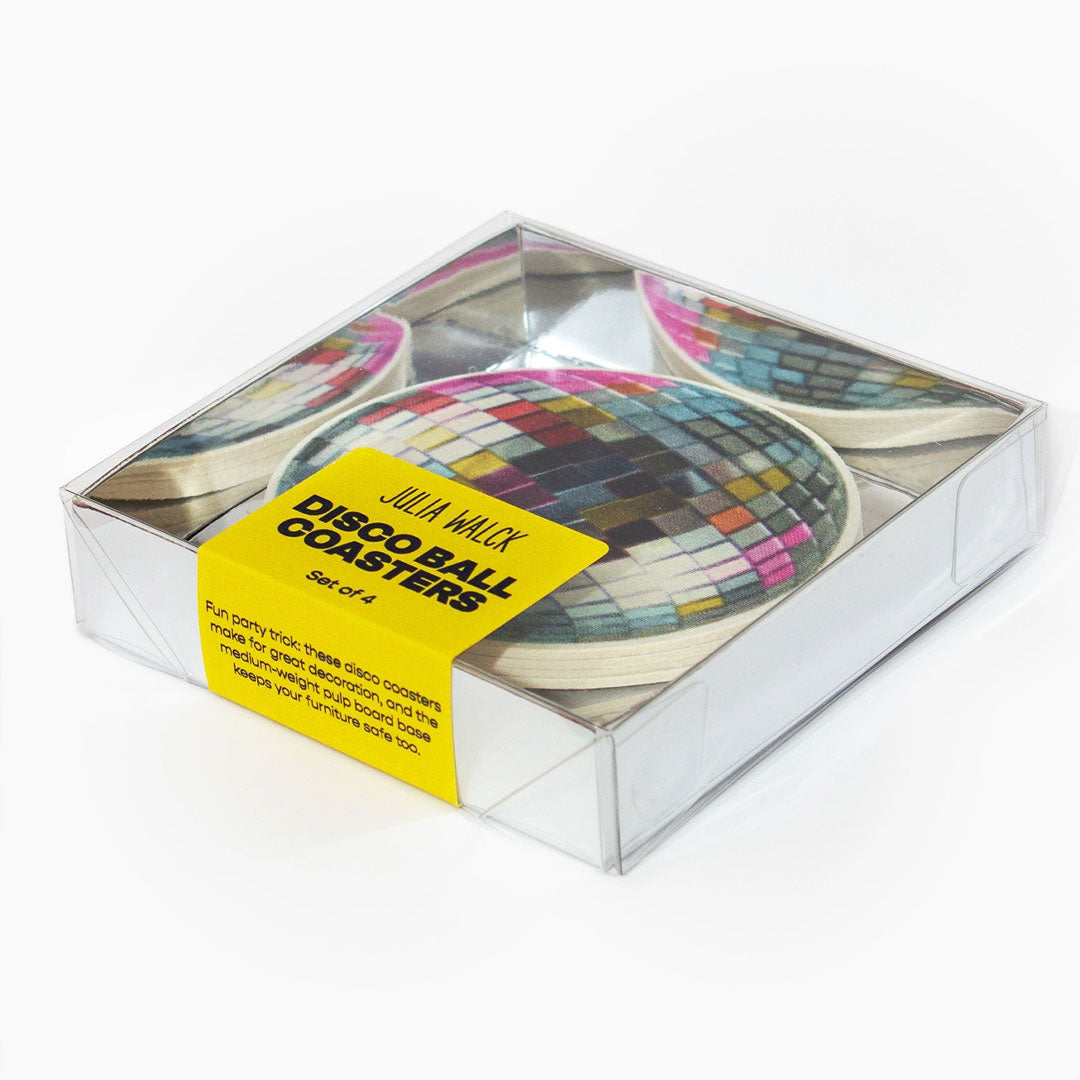 Disco Ball Bar Coasters- set of 4