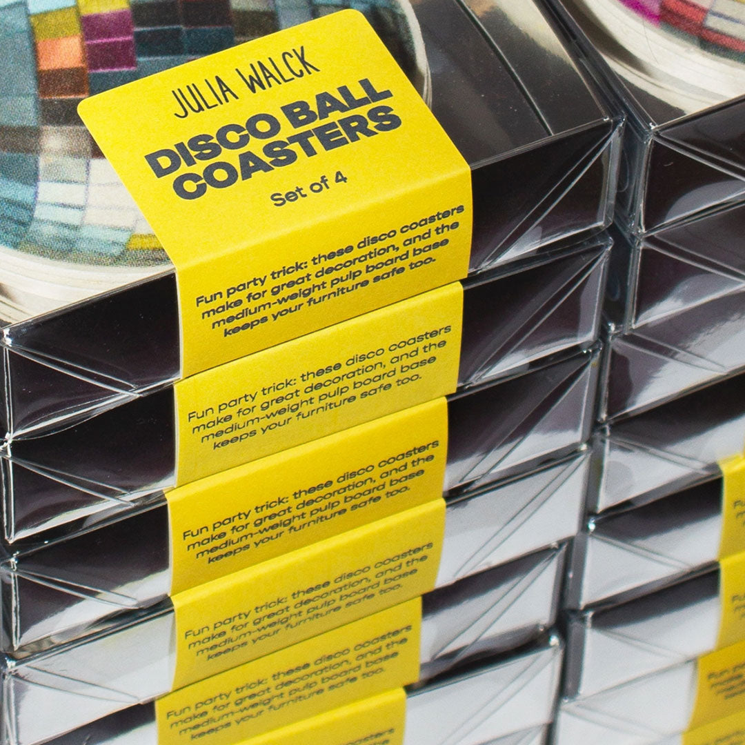 Disco Ball Bar Coasters- set of 4