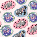 Disrespect Your Surroundings- Hippo Sticker