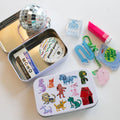 Dog Park Washi Flake and Stationery Trinket Tin