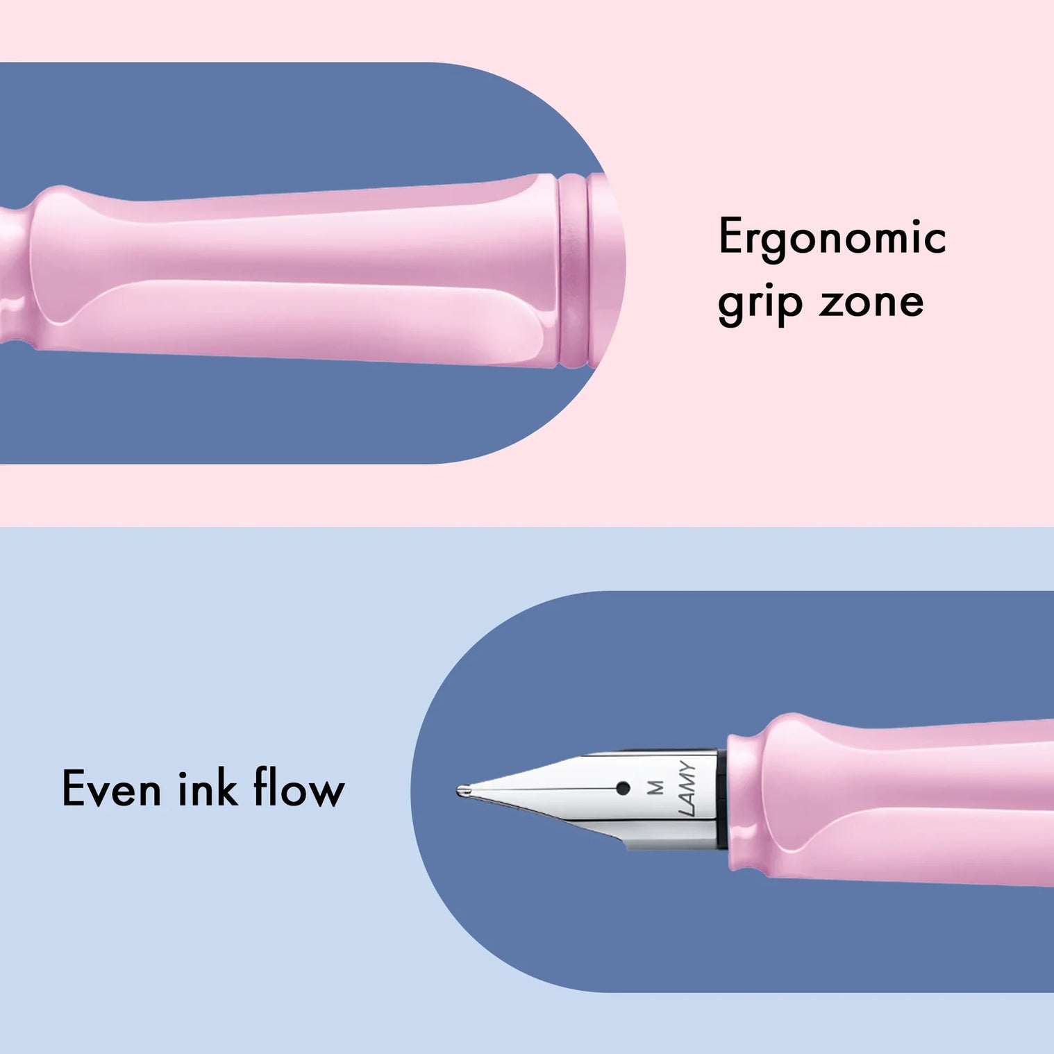 Lamy Safari -Light Rose- Broad Nib