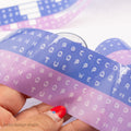 Embossed Letters Kiss Cut PET Tape -Blue and Lavender