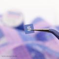 Embossed Letters Kiss Cut PET Tape -Blue and Lavender