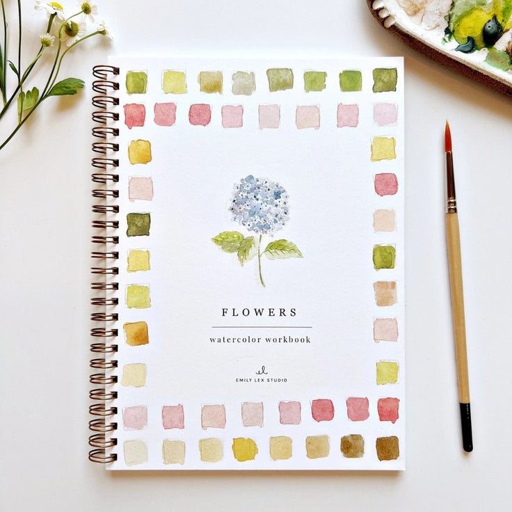 Flowers - Watercolor Workbook - Emily Lex Studio