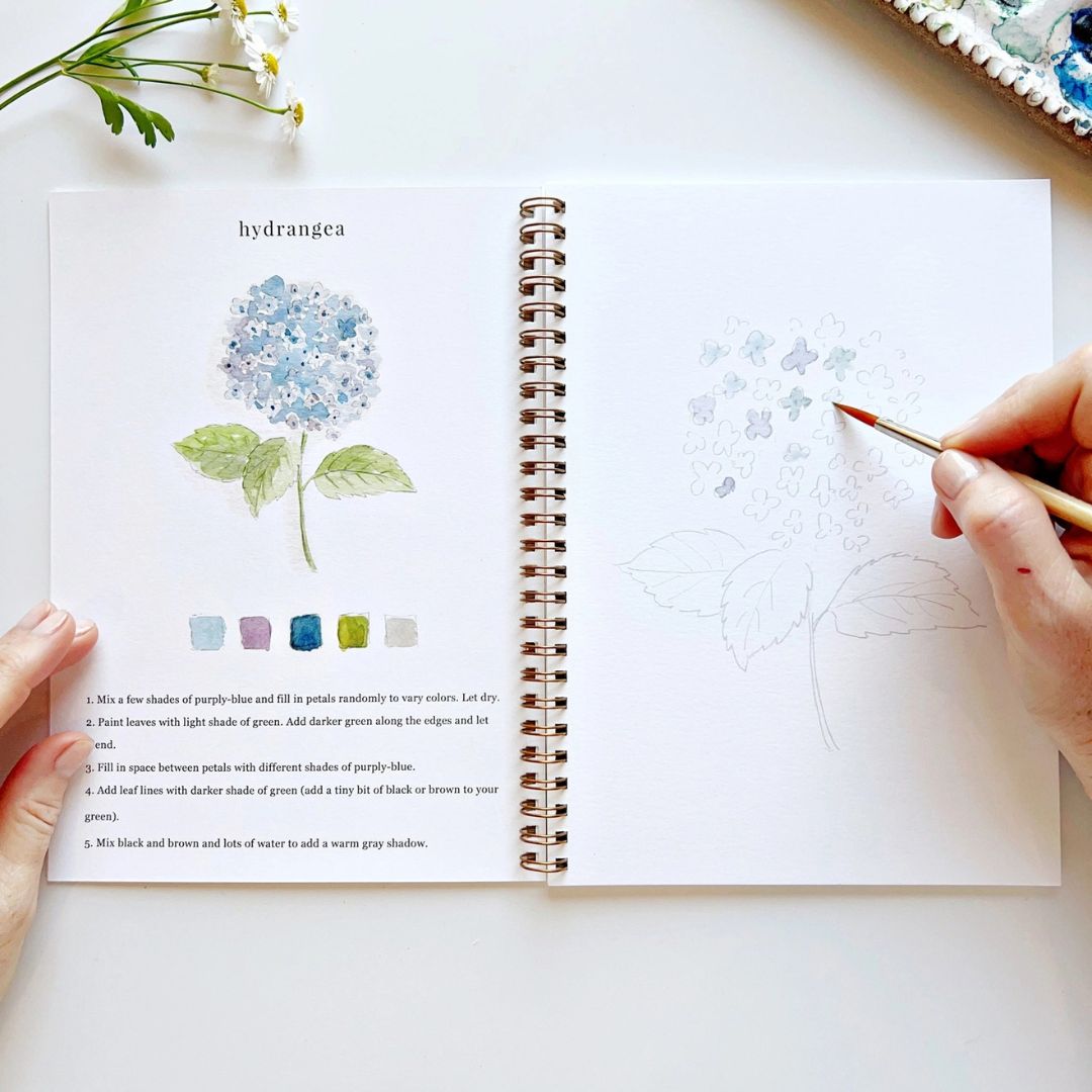 Flowers - Watercolor Workbook - Emily Lex Studio
