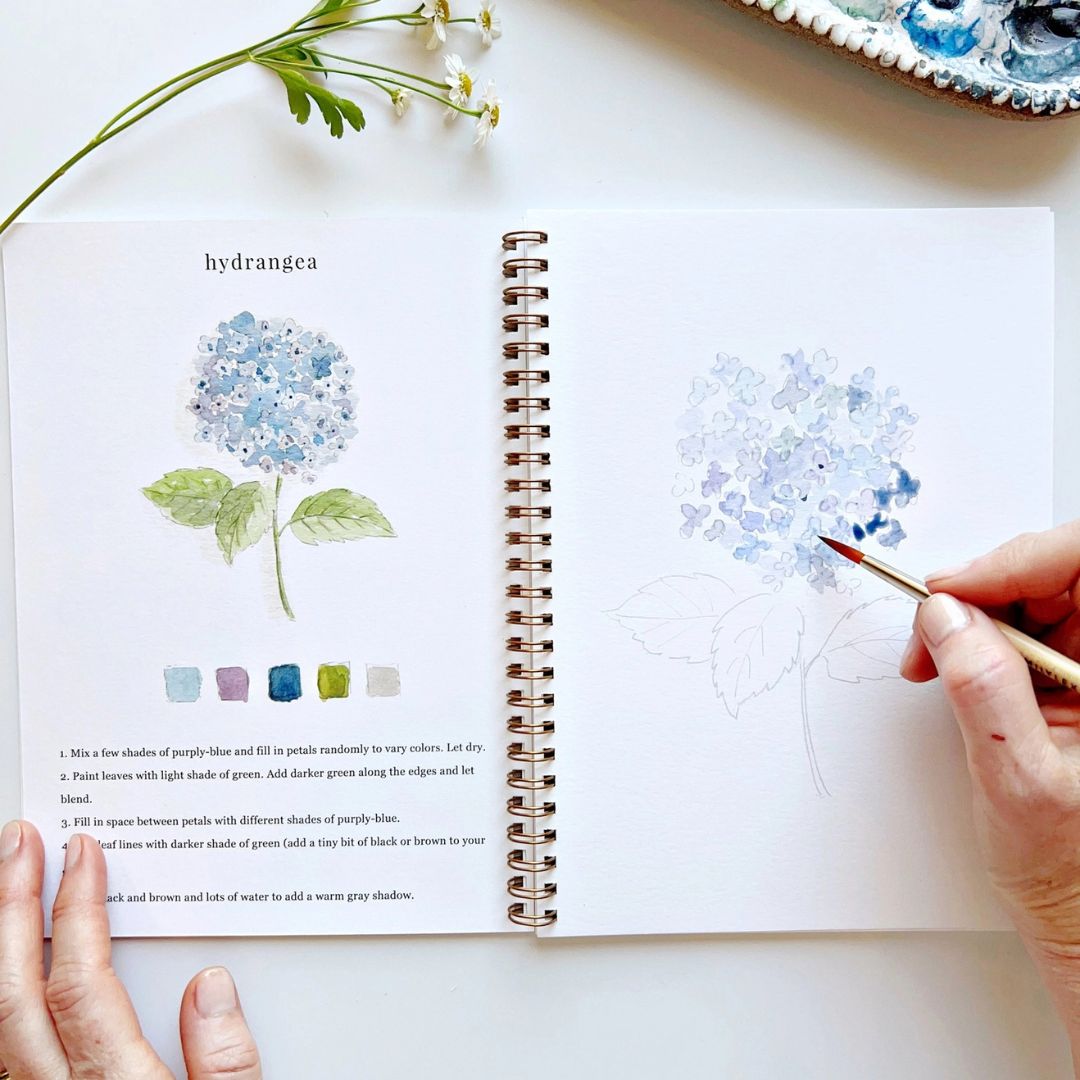 Flowers - Watercolor Workbook - Emily Lex Studio