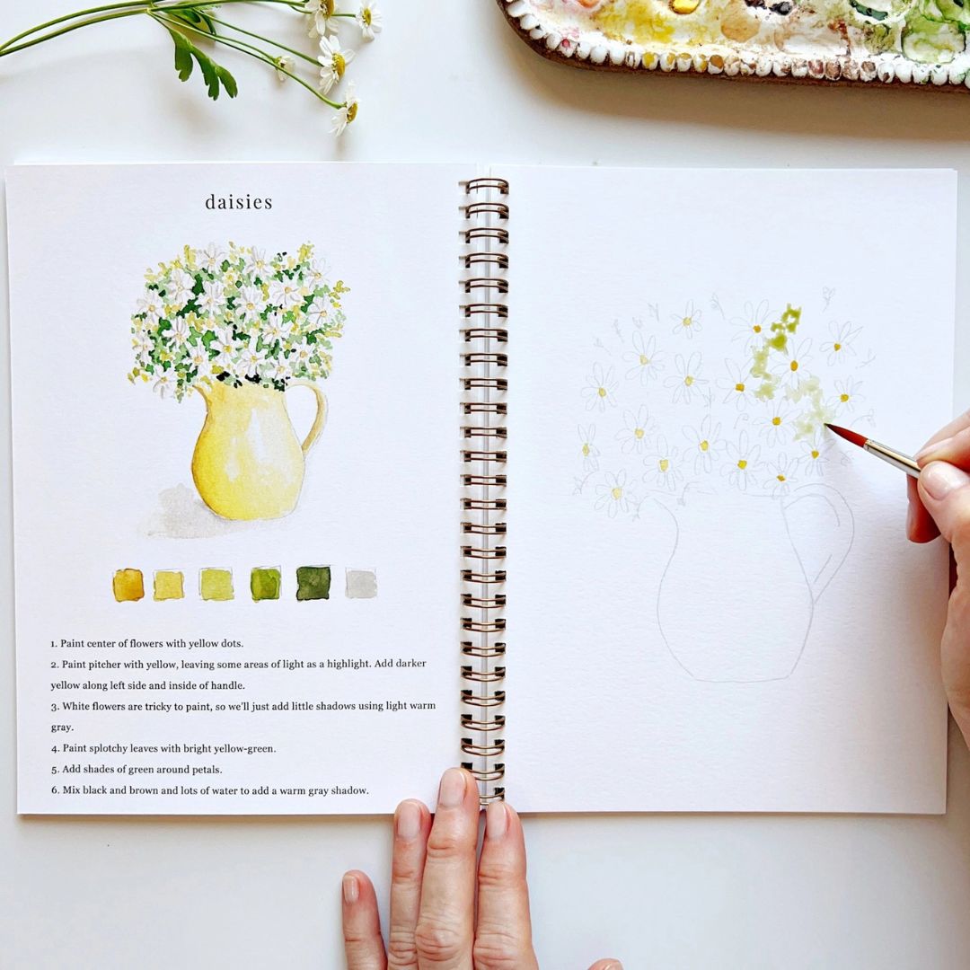 Flowers - Watercolor Workbook - Emily Lex Studio