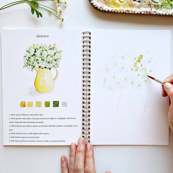 Flowers - Watercolor Workbook - Emily Lex Studio