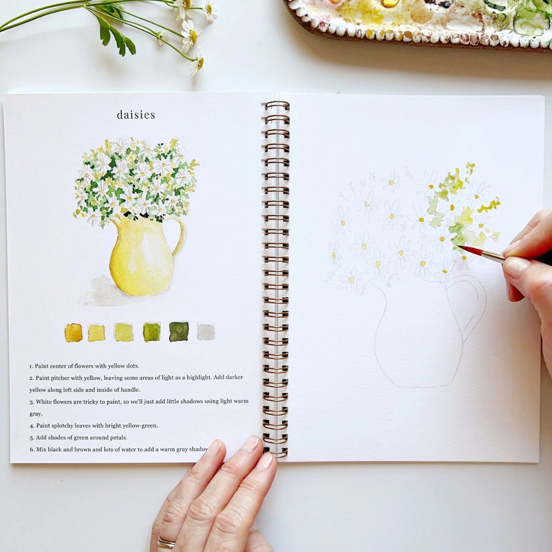 Flowers - Watercolor Workbook - Emily Lex Studio