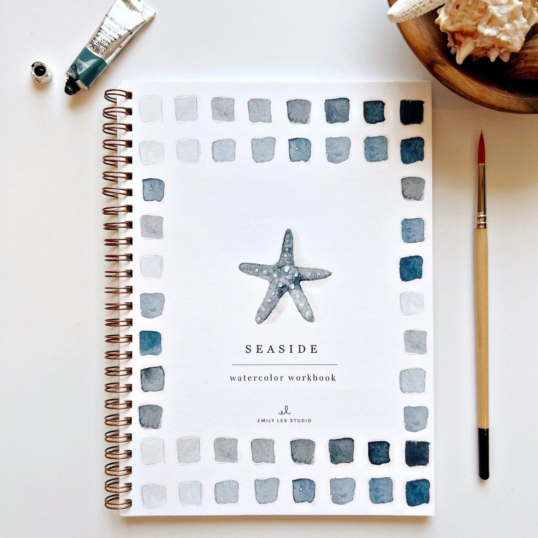 Seaside - Watercolor Workbook - Emily Lex Studio