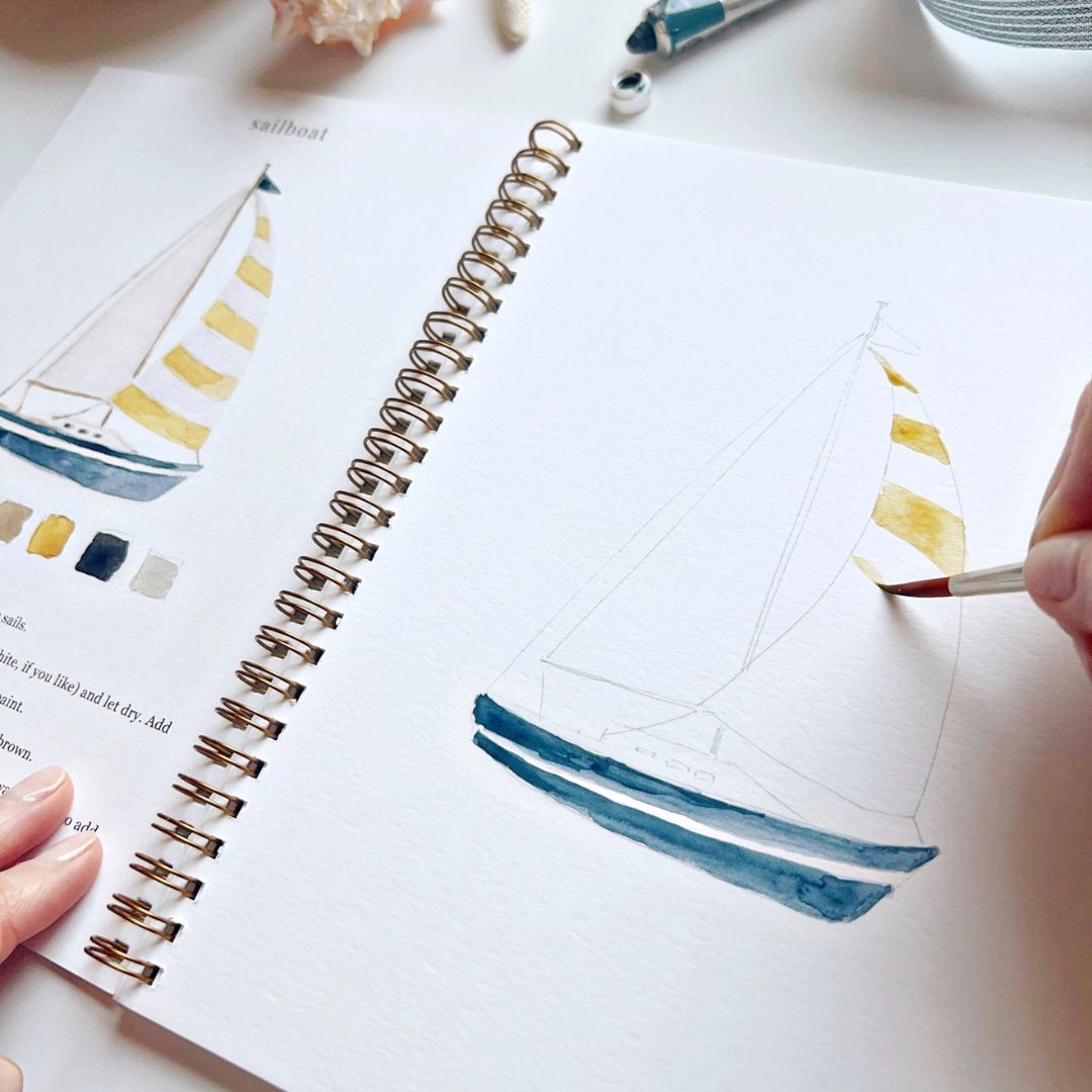 Seaside - Watercolor Workbook - Emily Lex Studio