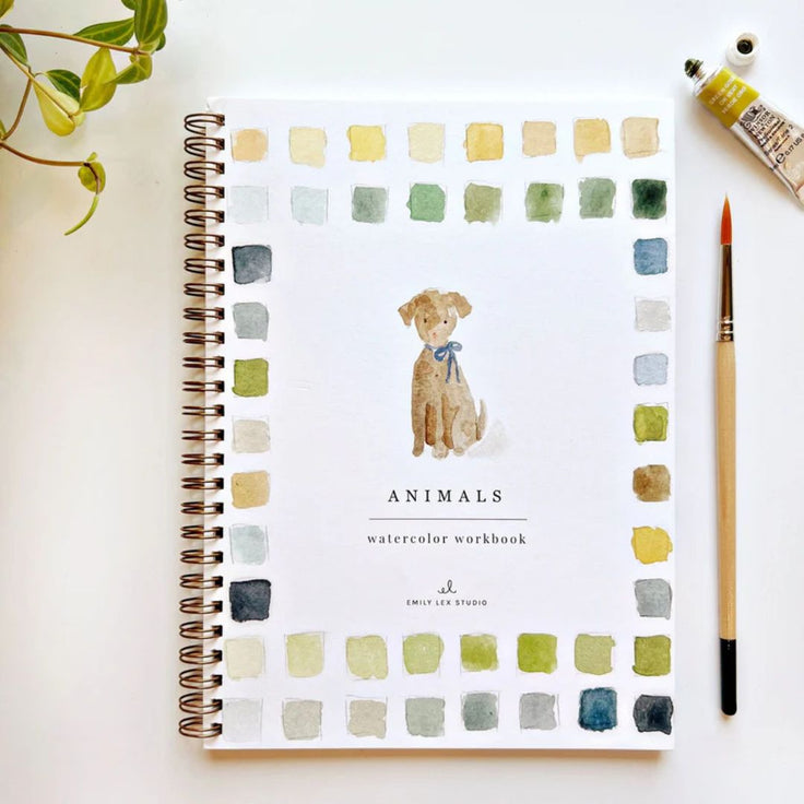 Animals - Watercolor Workbook - Emily Lex Studio