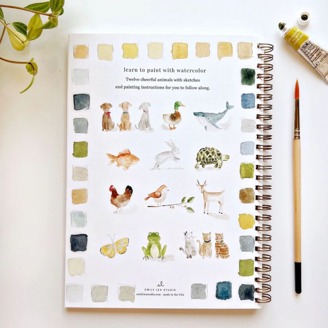 Animals - Watercolor Workbook - Emily Lex Studio