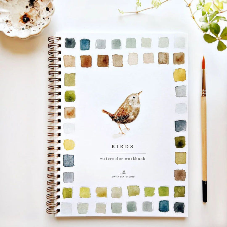 Birds - Watercolor Workbook - Emily Lex Studio