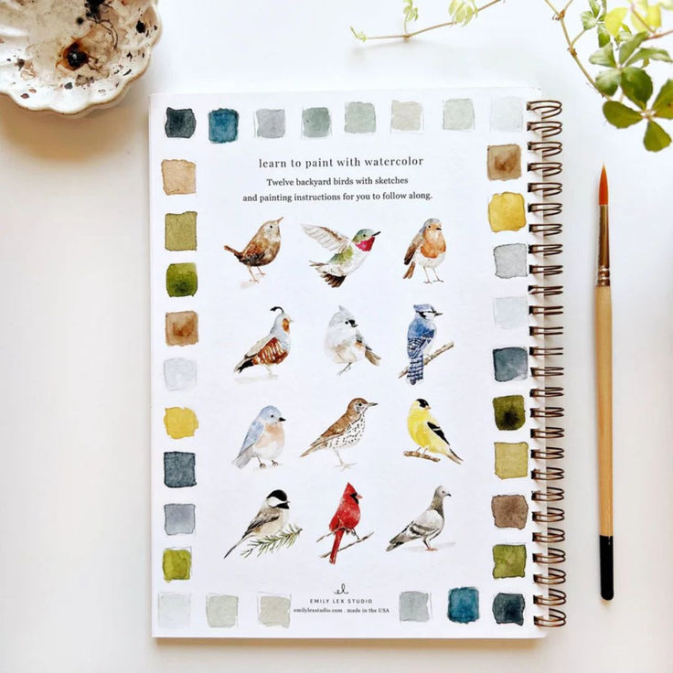 Birds - Watercolor Workbook - Emily Lex Studio