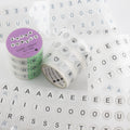 Extra Vowels Letter Beads PET Tape - 50mm
