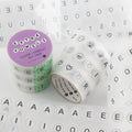 Extra Vowels Letter Beads PET Tape - 50mm