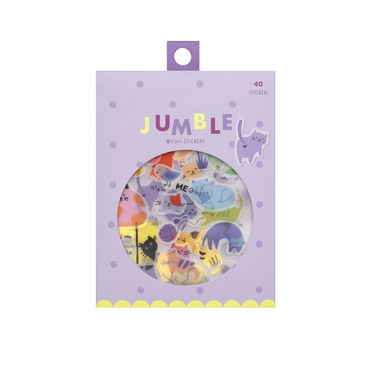 Cats Washi Sticker Jumble - Girl of All Work